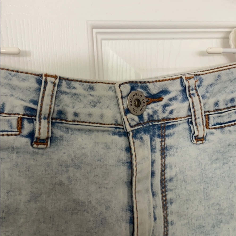 Acid Wash High Waisted Shorts